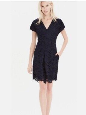 Banana Republic Black Lace Dress Sz 2